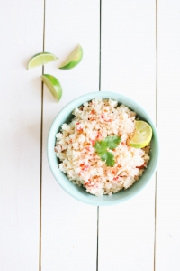 Mexican-style cauliflower rice, diabetic recipe, easy low carb recipe